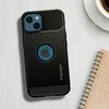 Carcasa Iphone 13 Silicona Antigolpes Carbono Rugerizado Armor Spigen Negro