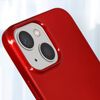 Funda Iphone 13 Silicona Brillante Mercury Rojo Metalizado