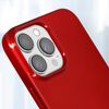 Funda Iphone 13 Pro Max Silicona Brillante Mercury Rojo Metalizado