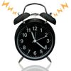 Reloj Despertador De Doble Campana, Ceramarble Furni, Alarma Fuerte De Estilo Antiguo De 10cm Con Luz Nocturna Para El Dormitorio