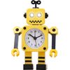 Reloj Despertador Robot, Ceramarble Furni, Reloj Despertador Metálico Silencioso Con Ojos Luminosos Intermitentes