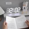 Reloj Despertador Digital 3d, Ceramarble Furni, Reloj Digital Led De Pared