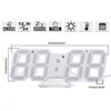 Reloj Despertador Digital 3d, Ceramarble Furni, Reloj Digital Led De Pared