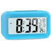 Reloj Despertador Digital Lcd, Ceramarble Furni, Con Fecha Y Temperatura Y Función De Repetición