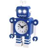 Reloj Despertador Robot, Ceramarble Furni, Reloj Despertador Metálico Silencioso Con Ojos Luminosos Intermitentes Y Brazos Giratorios