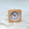 Reloj Despertador A Pilas, Ceramarble Furni, Reloj De Viaje Analógico Silencioso De Madera Y Luminoso Sin Tictac