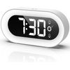 Reloj Despertador Digital, Ceramarble Furni, Reloj Despertador Con Luz, Reloj Despertador Led Con Luz Nocturna Usb