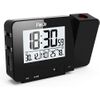 Reloj Despertador Digital Con Proyector, Ceramarble Furni, Proyección De Hora Y Temperatura/conexión Usb/temperatura Interior