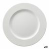 Plato De Postre Ariane Orba Cerámica Blanco Ø 21 Cm (12 Unidades)