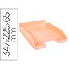 Bandeja Sobremesa Exacompta Aquarel Combo Midi Coral Pastel 347x255x65 Mm