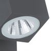 Lámpara Led De Pared Jardín Con Sensor Sakeda Gris Antracita 5w Eglo