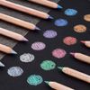 12 Lápices De Colores Efecto Metalizado Brillante