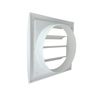 Rejilla De Plástico Blanca Serie Qs Blanco 150x150mm D100 Blanco 150x150mm D100