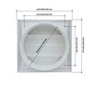 Rejilla De Plástico Blanca Serie Qs Blanco 150x150mm D100 Blanco 150x150mm D100