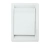 Toma Serie Elegance Pvc Aspiración Centralizada 75x110mm Blanco