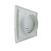 Rejilla De Plástico Blanca Serie Erc Blanco 155x155 Mm D100 Blanco 155x155 Mm D100