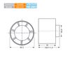 Extractor Tubular Intercalar En Conducto Mu Tu 4 Circular