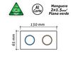 Manguera Eléctrica Plana Verde Feria 2x1.5mm2