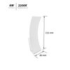 Aplique De Pared Blanco Curvado 6w 3300k