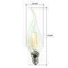 Bombilla Filamento Vela Bohemia Led E14 2w