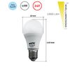 Bombilla Led Estándar 10w 24v E27 Fría