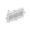 Rejilla De Termoplástico Telescópica Para Puertas Y Muebles 270x120