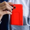 Funda Iphone 11 Pro Max Silicona Soporte Magnético Plegable Wozinsky Rojo