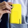 Funda Iphone 12 Mini Silicona Soporte Magnético Plegable Wozinsky Amarillo