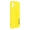 Funda Iphone 12 Silicona Soporte Magnético Plegable Wozinsky Amarillo