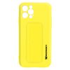 Funda Iphone 12 Pro Max Silicona Soporte Magnético Plegable Wozinsky Amarillo