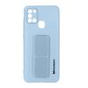 Funda Samsung Galaxy A21s Silicona Soporte Magnético Plegable Wozinsky Azul