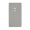 Plato De Ducha Pizarra Pure Gris  70x120 Cm Rejilla Acero Inox.