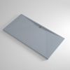 Plato De Ducha Pizarra Edis Gris  70x100 Cm Rejilla Inox