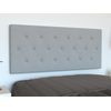 La Web Del Colchon -cabecero Tapizado Melania Para Cama De 210 (220 X 70 Cms) Gris Claro Textil Suave