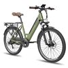 Fafrees F26 Pro 14.5ah Bicicleta Eléctrica - Motor 250w Batería 36v14.5ah Autonomía 110km Freno De Disco Mecánico - Verde Oscuro