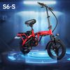 Bicicleta Eléctrica Honey Whale S6-s - Motor 350w Batería 48v10.4ah Autonomía 40km Frenos De Disco - Rojo