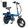 Bicicleta Eléctrica Honey Whale S6 Pro-s - Motor 350w Batería 48v15ah Autonomía 50km Frenos De Disco - Azul