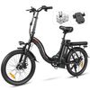 Samebike Cy20 Ft Bicicleta Eléctrica - Potencia 350w Batería 36v13ah Autonomía 35km Freno De Disco Mecánico - Negro