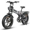 Samebike Rs-a02 Bicicleta Eléctrica- Potencia 750w Batería 48v17ah Autonomía 55km Freno De Disco Hidráulico - Gris