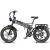 Samebike Rs-a02 Bicicleta Eléctrica- Potencia 750w Batería 48v17ah Autonomía 55km Freno De Disco Hidráulico - Gris