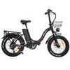 Bicicleta Eléctrica Drvetion Ct20 - Potencia 750w Batería 48v 10ah Ruedas 20" Frenos De Disco - Negro