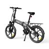 Bicicleta Eléctrica Pvy Z20 Pro - Motor 250w Batería 36v10.4ah Autonomía 80km Freno De Disco Mecánico - Gris