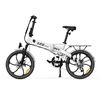 Bicicleta Eléctrica Pvy Z20 Pro - Motor 250w Batería 36v10.4ah Autonomía 80km Freno De Disco Mecánico - Blanco