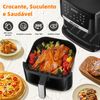 Freidora De Aire Geleipu-dl27 - Potencia 1800w Capacidad 7l 12 Modos De Cocción - Negro