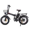 Bicicleta Eléctrica Drvetion At20 - Potencia 750w Batería 48v15ah Autonomía 55-70km Frenos De Disco - Negro Mate