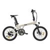 Bicicleta Eléctrica Ado Air 20 - Potencia 250w Batería 36v9.6ah Autonomía Asistida 100km Freno De Disco Hidráulico - Blanco Marfil