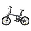 Bicicleta Eléctrica Ado Air 20s - Potencia 250w Batería 36v9.6ah Autonomía Asistida 100km Freno De Disco Hidráulico - Gris