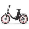 Bicicleta Eléctrica Onesport Ot16-2 - Ruedas De 20" Motor 250w Batería 48v17ah Autonomía 60km - Negro Rojo