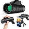 Telescopio Chronus 80x100 Hd Monocular Ipx7 Waterproof Smartphone Tripod(negro)