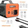 Portable Power Station Batería 230wh Toma Ca 200w Soporte Carga Rápida Naranja Novoo Q200